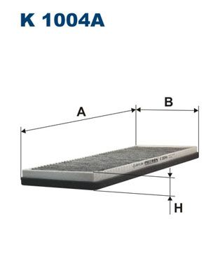 Фильтр, воздух во внутренном пространстве FILTRON K 1004A