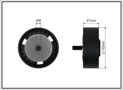 Паразитный / ведущий ролик, поликлиновой ремень CAFFARO 226-99 SC