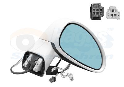 Ārējais atpakaļskata spogulis VAN WEZEL 0970808