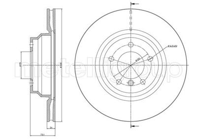 Тормозной диск METELLI 23-0872C