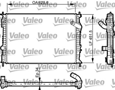 Radiators, Motora dzesēšanas sistēma VALEO 735461