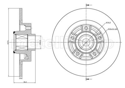 Bremžu diski METELLI 23-1232