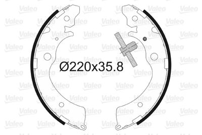 Комплект тормозных колодок VALEO 562591