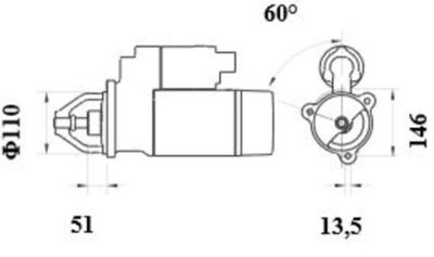 Starteris MAHLE MS 104