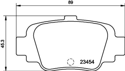 HELLA PAGID 8DB355011551 Bremžu uzliku kompl
