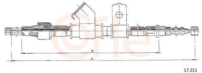Тросик, cтояночный тормоз COFLE 92.17.211