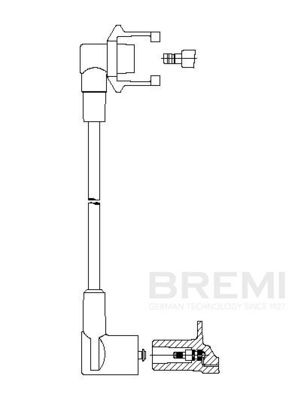 Augstsprieguma vads BREMI 695/86