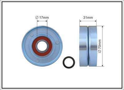 Spriegotājrullītis, Ķīļrievu siksna CAFFARO 500155