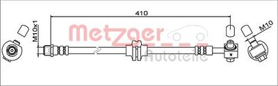 Тормозной шланг METZGER 4111608