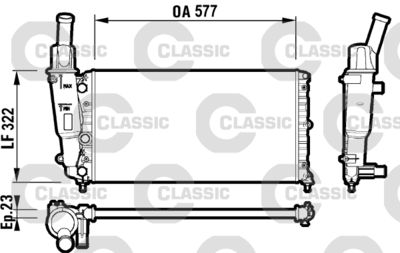 Radiators, Motora dzesēšanas sistēma VALEO 232705