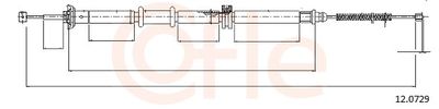 Тросик, cтояночный тормоз COFLE 92.12.0729