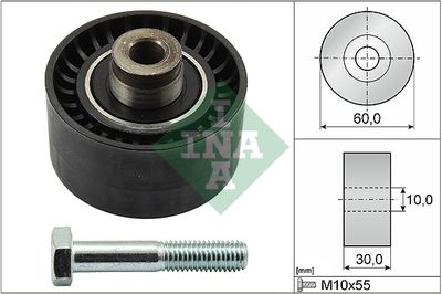 Паразитный / Ведущий ролик, зубчатый ремень Schaeffler INA 532 0020 10