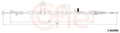 Тросик, cтояночный тормоз COFLE 92.1.MA009