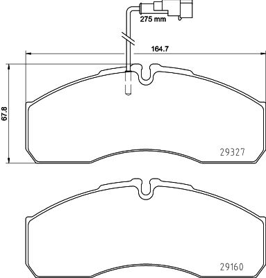 Bremžu uzliku kompl., Disku bremzes HELLA PAGID 8DB 355 020-711