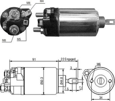 Ievilcējrelejs, Starteris MAGNETI MARELLI 940113050168