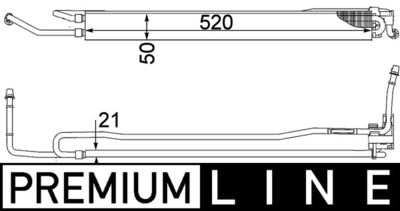Eļļas radiators, Stūres vadība MAHLE CLC 106 000P