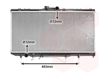 Radiators, Motora dzesēšanas sistēma VAN WEZEL 53002146