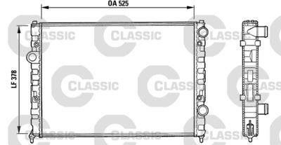 Radiators, Motora dzesēšanas sistēma VALEO 231005