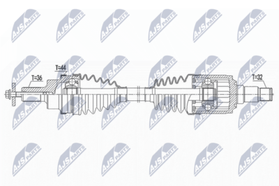 Приводной вал NTY NPW-VV-141