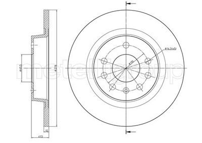 Тормозной диск METELLI 23-0609C