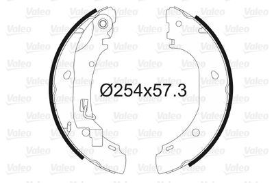 Bremžu loku komplekts VALEO 564025