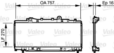 Radiators, Motora dzesēšanas sistēma VALEO 734219