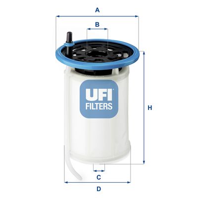 Degvielas filtrs UFI 26.079.00