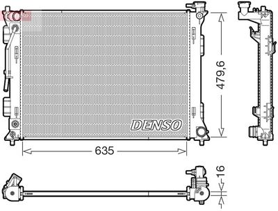 DENSO DRM43020 Radiators, Motora dzesēšanas sistēma