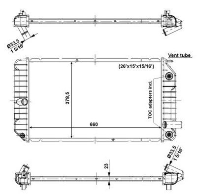 Radiators, Motora dzesēšanas sistēma NRF 56007