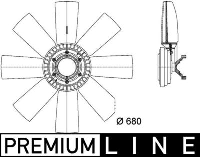 Ventilators, Motora dzesēšanas sistēma MAHLE CFF 438 000P