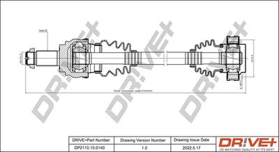 Приводной вал Dr!ve+ DP2110.10.0140