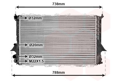 Radiators, Motora dzesēšanas sistēma VAN WEZEL 03002077