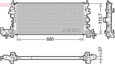 Radiators, Motora dzesēšanas sistēma DENSO DRM20118