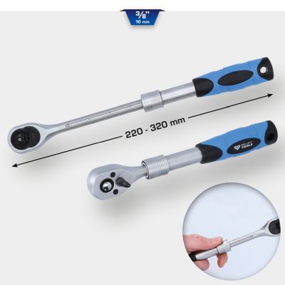 Uzgriežņu atslēga ar pārslēdzamu sprūdmehānismu KS TOOLS BT021996