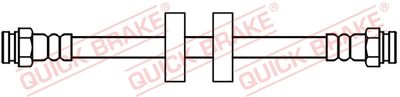 Тормозной шланг QUICK BRAKE 22.206