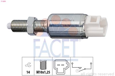 Выключатель, привод сцепления (Tempomat) FACET 7.1259