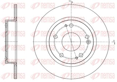 Bremžu diski REMSA 61756.00