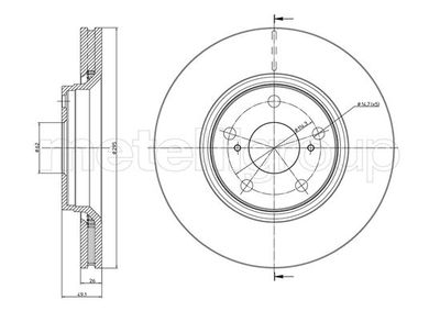 Тормозной диск METELLI 23-0978C