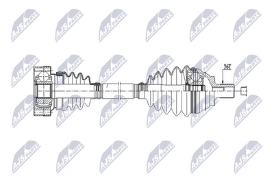 Приводной вал NTY NPW-VW-213