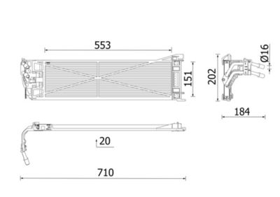 Eļļas radiators, Automātiskā pārnesumkārba MAHLE CLC 306 000P