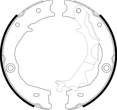 Bremžu loku kompl., Stāvbremze HELLA PAGID 8DA 355 051-121