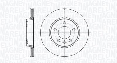 Тормозной диск MAGNETI MARELLI 361302040470