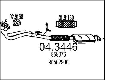 Katalizators MTS 04.3446