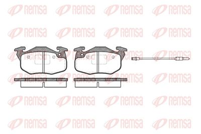 Bremžu uzliku kompl., Disku bremzes REMSA 0192.96