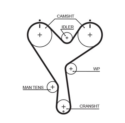 Зубчатый ремень GATES 5402XS