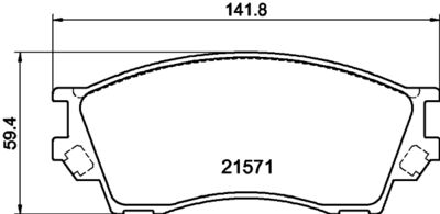 Bremžu uzliku kompl., Disku bremzes HELLA PAGID 8DB 355 017-091