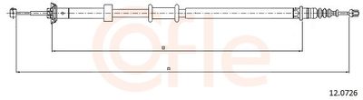 Тросик, cтояночный тормоз COFLE 92.12.0726