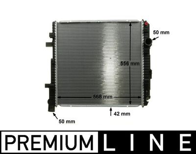 Радиатор, охлаждение двигателя MAHLE CR 662 000P