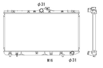 Радиатор, охлаждение двигателя NRF 503966
