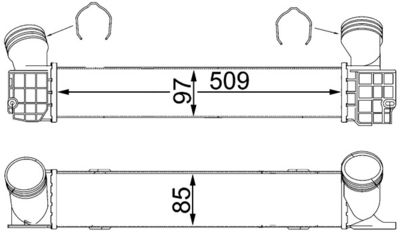 Интеркулер MAHLE CI 146 000S